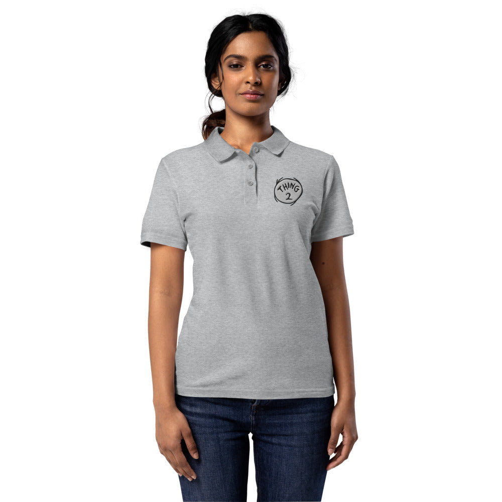 The Cat in the Hat Thing 2 Women's Polo Shirt