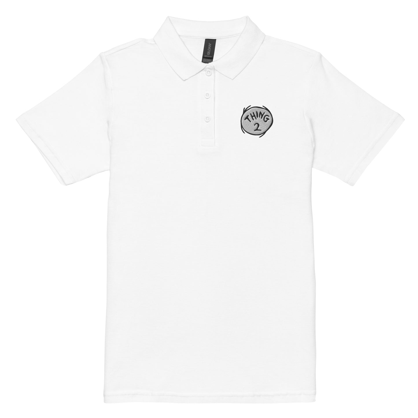 The Cat in the Hat Thing 2 Women's Polo Shirt White