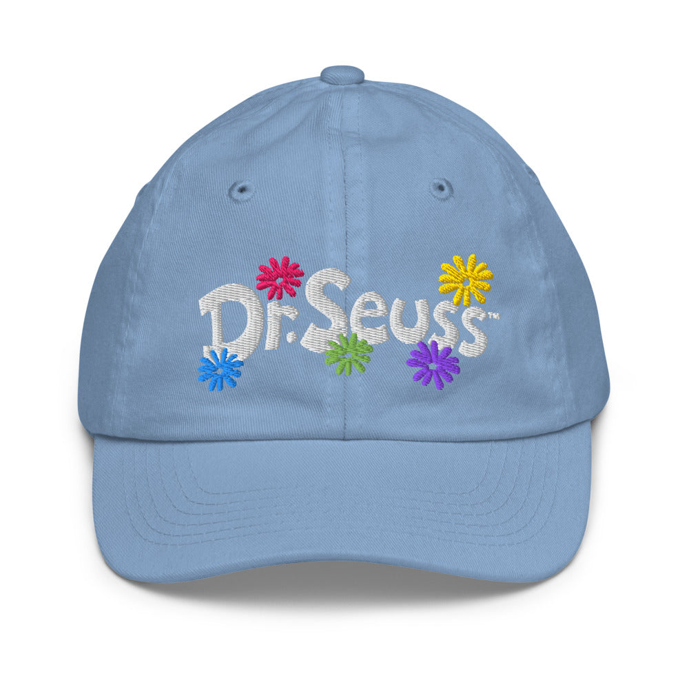 The Cat in the Hat Spring Things Flowers Youth Baseball Hat Baby Blue