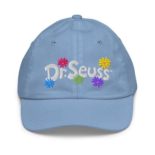 The Cat in the Hat Spring Things Flowers Youth Baseball Hat Baby Blue