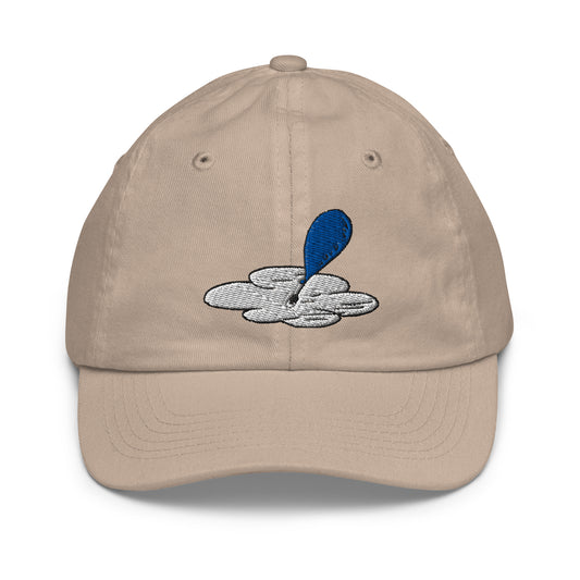 Oh, the places you’ll go! kids embroidered hat hot air balloons - khaki
