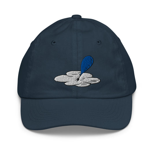 Oh, the places you’ll go! kids embroidered hat hot air balloons - navy