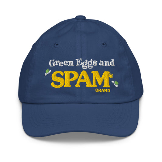 Green Eggs and Spam Kids Baseball Hat Royal