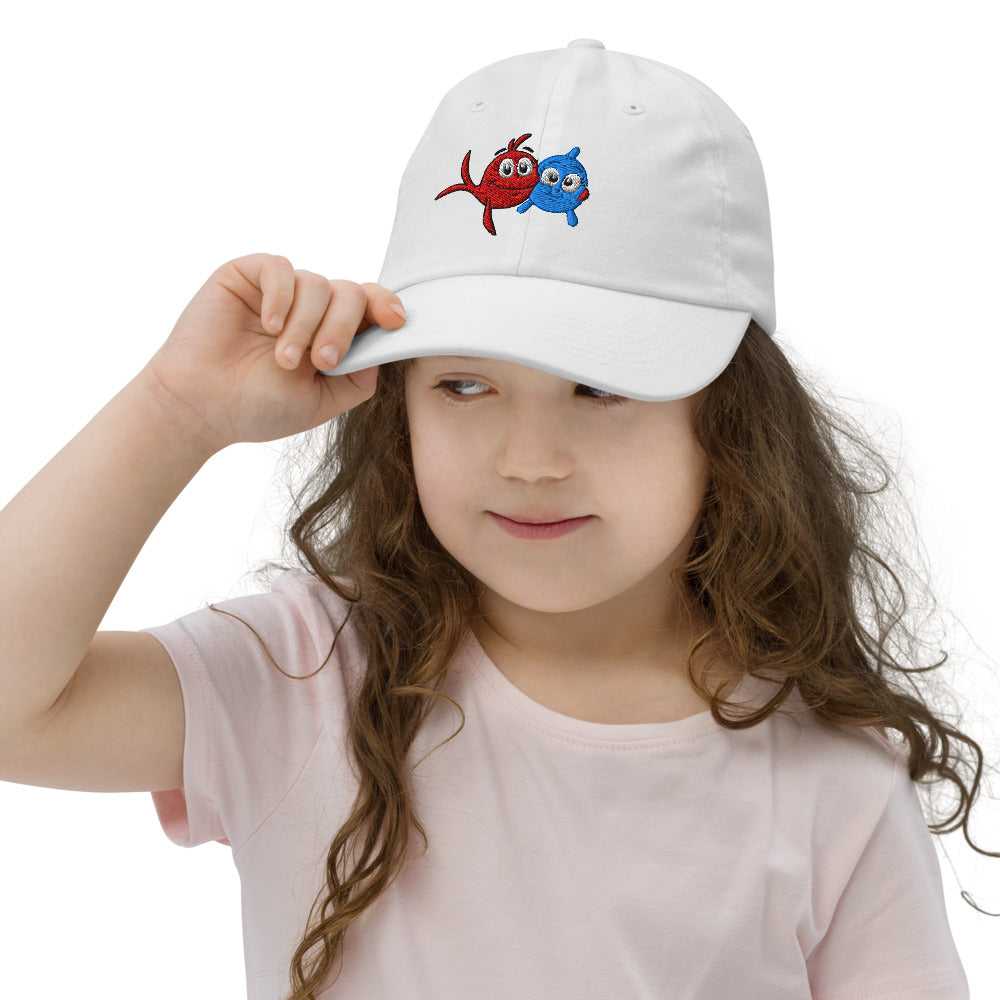 Red Fish, Blue Fish Kids Embroidered Hat