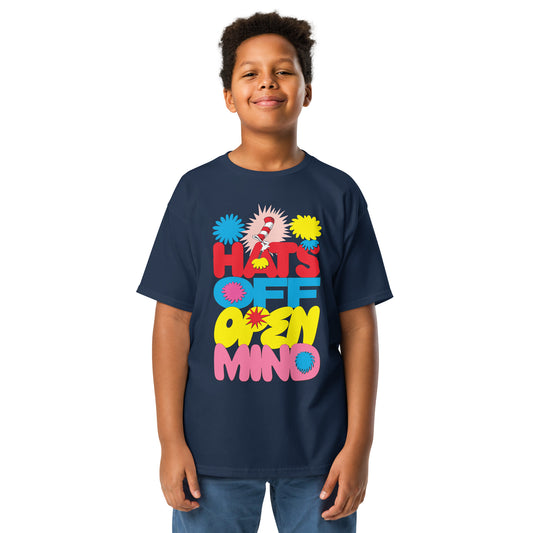 The Cat in the Hat Signature Collection Kids T-Shirt Hats Off Open Mind