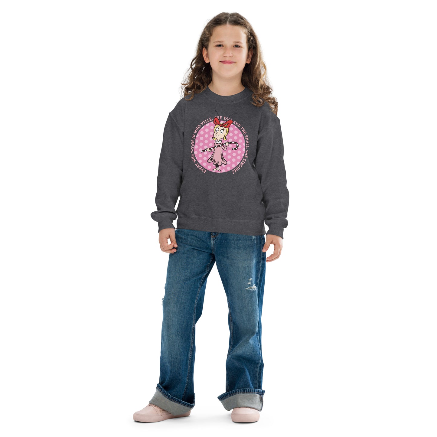 The Grinch Kids Sweatshirt Cindy Lou Who Every Who