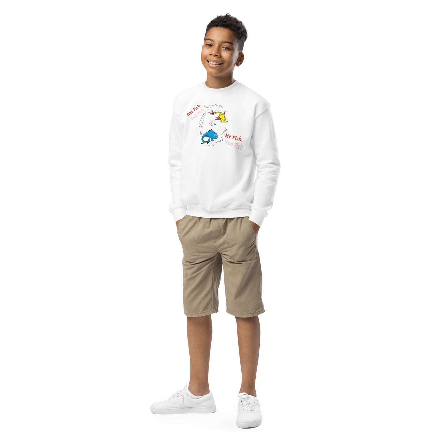 The Cat In The Hat Kids Sweatshirt Me Fish, You Fish