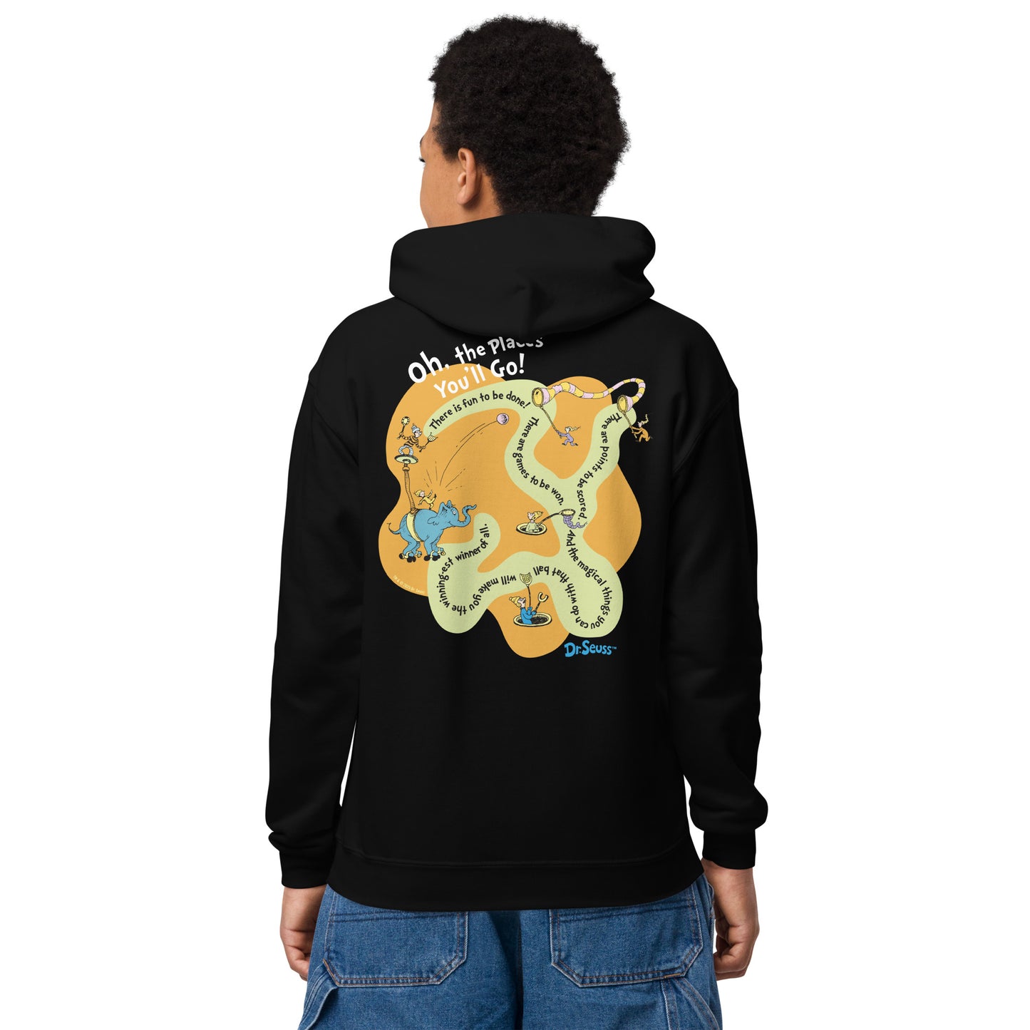 Oh! the Places You'll Go Personalized Youth Hoodie