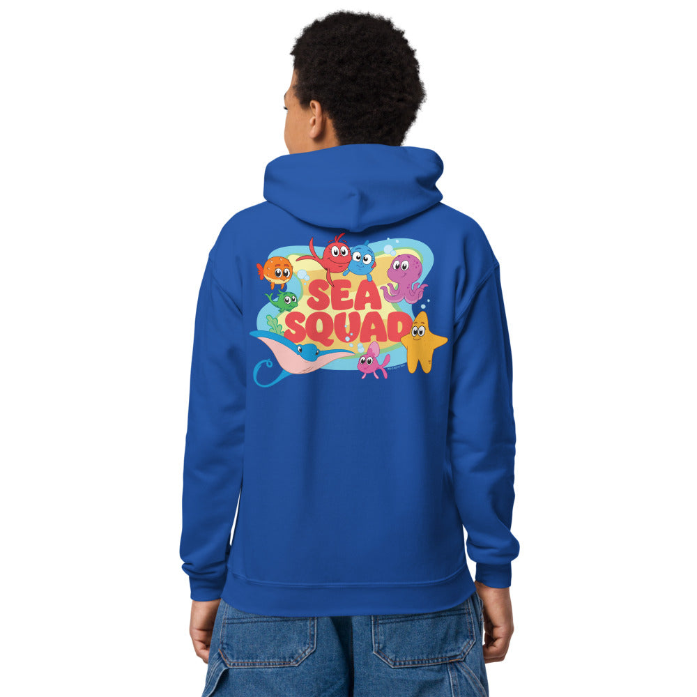 Red Fish, Blue Fish Sea Squad Kids Hoodie