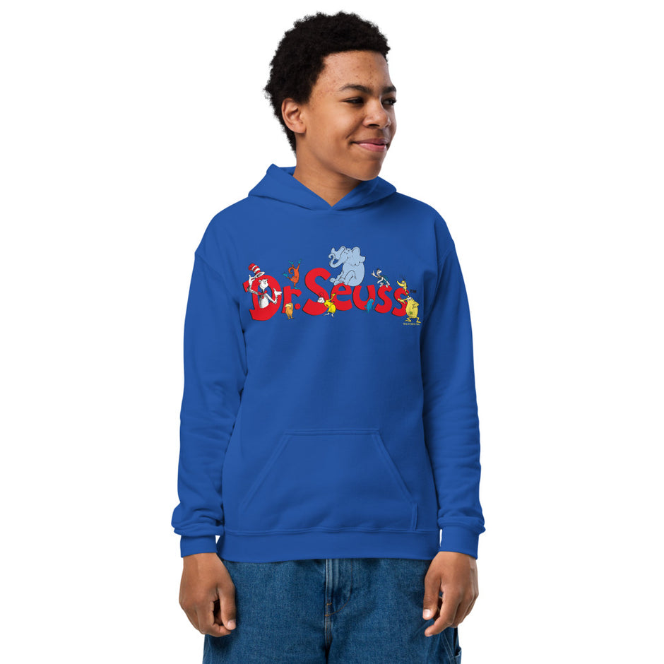 Dr. Seuss - Things Eggs - Youth Boys Fleece Hoodie Sweatshirt