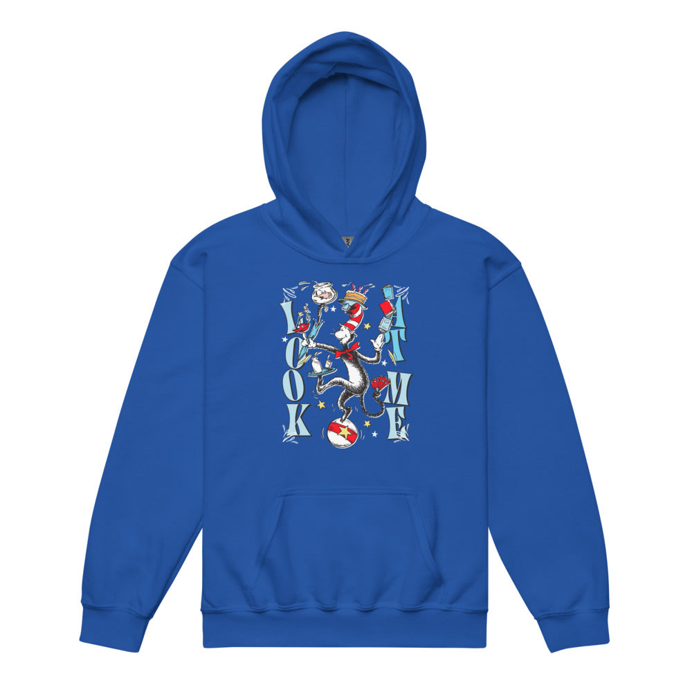 The Cat in the Hat Look At Me Youth Hoodie Royal