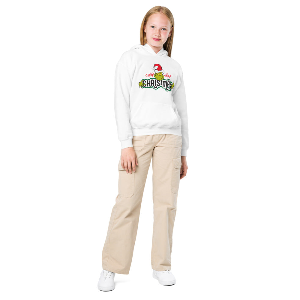 The Grinch Merry Merry Christmas Kid's Hoodie