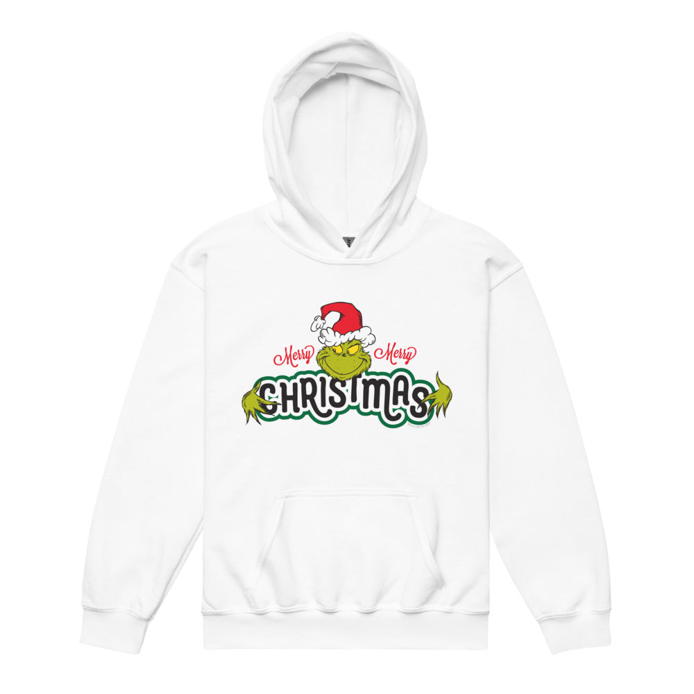 The Grinch Merry Merry Christmas Kid's Hoodie