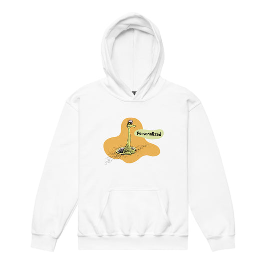 Oh! the places you'll go personalized youth hoodie - white
