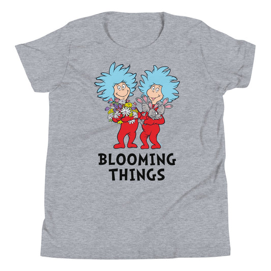 The Cat in the Hat Spring Things Flowers Kids T-Shirt Athletic Heather