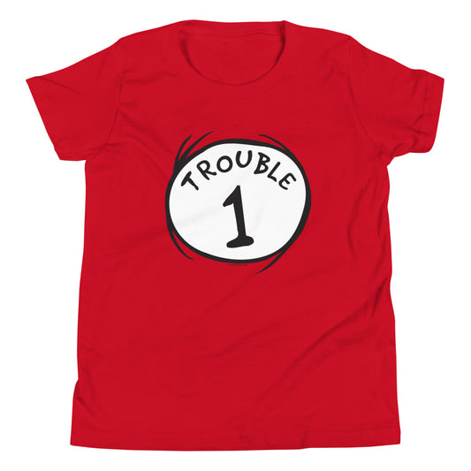 Trouble 1 Kids T Shirt Red