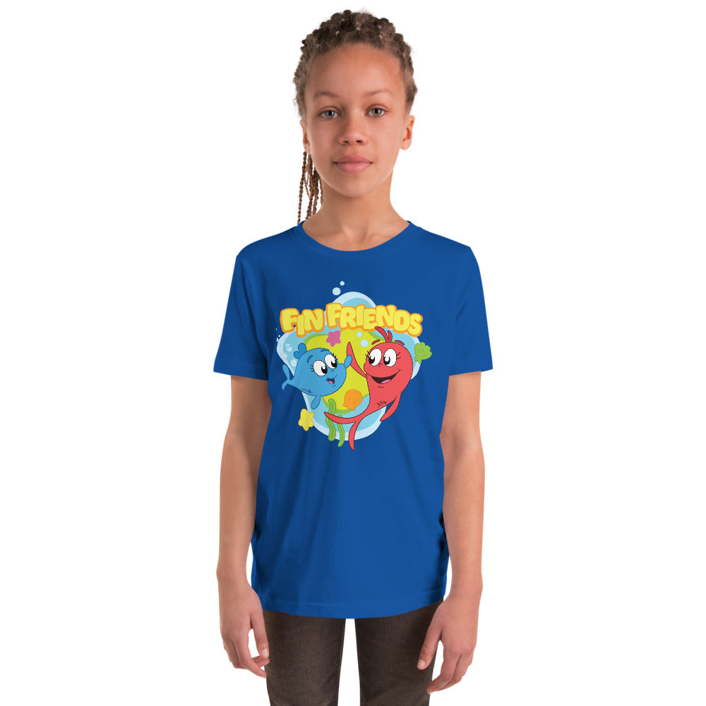 Red Fish, Blue Fish Fin Friends Kids T-Shirt